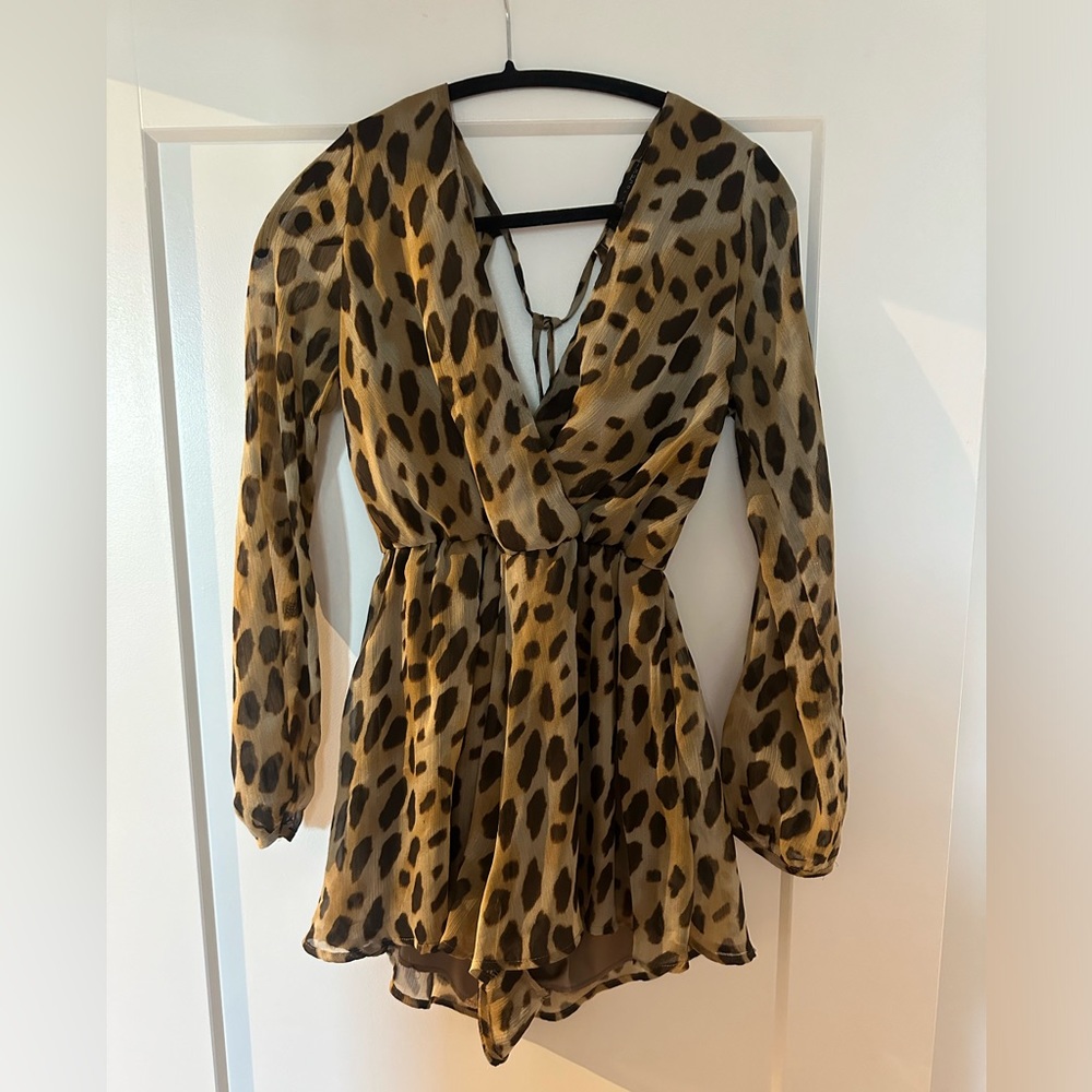 Cheetah romper